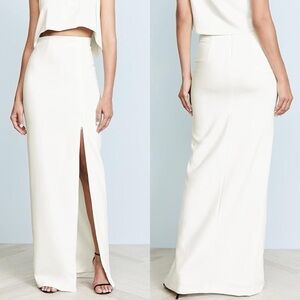 Black Halo Cream Maxi Skirt